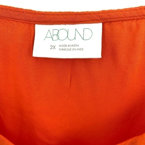 𝅺ABOUND Orange Crop Tank Top 2X NWT - Picture 3 of 5